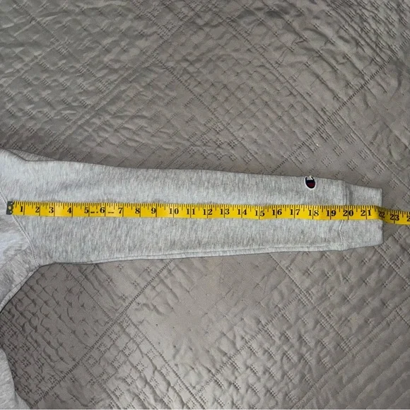 Gray champion hoodie, size L - Picture 6 of 9